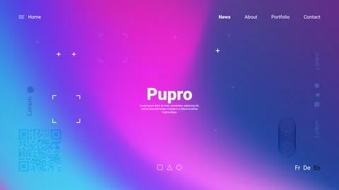 Trendy graffiti style background with light neon blurred shape. Modern wallpa Stock Illustration