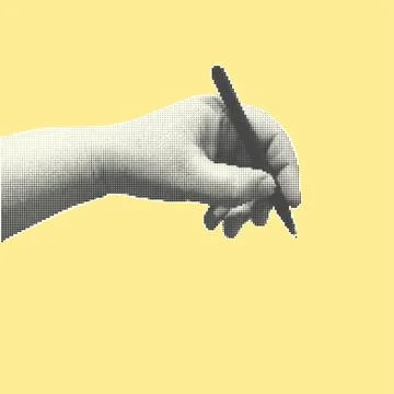 Trendy halftone collage of back to school theme. Concept of イラスト素材