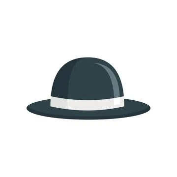 Trendy Hat icon in flat style 스톡 일러스트