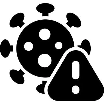 Trendy icon of coronavirus alert, editable icon easy to use Stock-Illustration