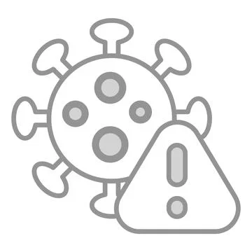 Trendy icon of coronavirus alert, editable icon easy to use 스톡 일러스트