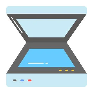 Trendy icon of scanning machine, scanner vector design Stock Illustration