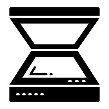Trendy icon of scanning machine, scanner vector design Stock Illustration