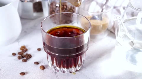 Trendy instant brewed drip coffee Stock Footage 198193038