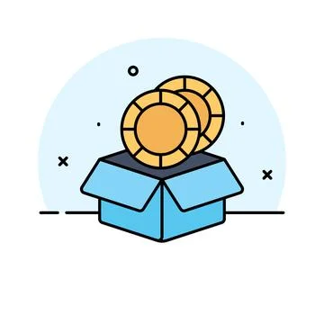 Trendy isometric illustration of computer displaying programming algorithmic Stock Illustration