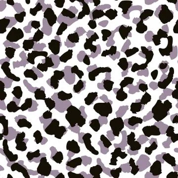 Trendy leopard skin seamless pattern design, illustration on white background 스톡 일러스트