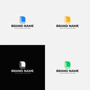 Trendy line abstract modern Initial Letter L logo design vector template. Let Stock Illustration