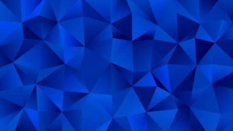 Trendy Low Poly Blue Backdrop. Clear and Crystal Stock Illustration