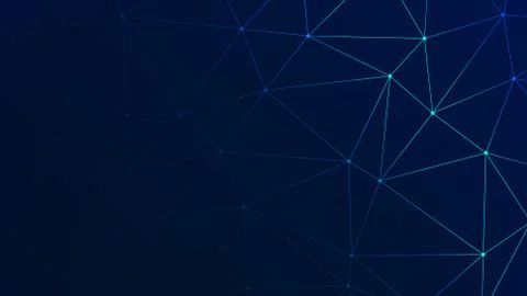 Trendy Low Poly Triangles with Navy BG Stock Illustration