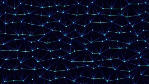 Trendy Low Poly Triangles with Navy BG Stock Illustration