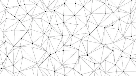 Trendy Low Poly Triangles with White Backdrop Stock Illustration