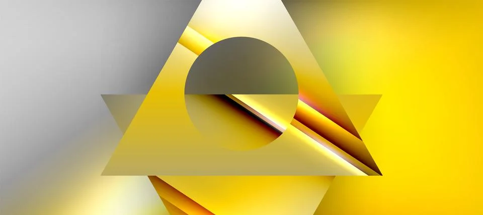 Trendy minimal geometric composition abstract background. Shadow lines and Stock Illustration