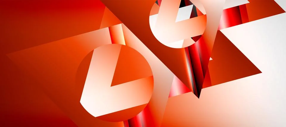 Trendy minimal geometric composition abstract background. Shadow lines and Illustrazione stock