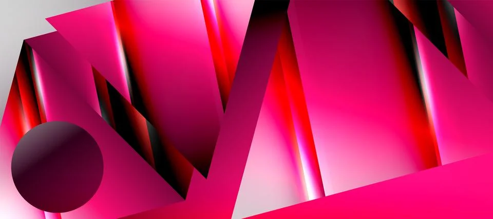 Trendy minimal geometric composition abstract background. Shadow lines and Stock Illustration