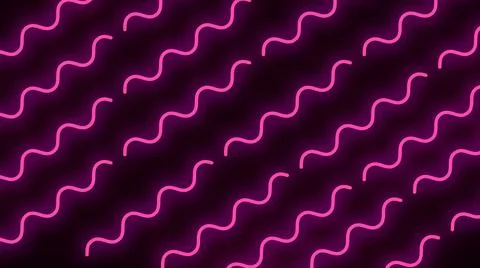 Trendy minimal style loopable zig-zag smooth line animation background Illustrazione stock
