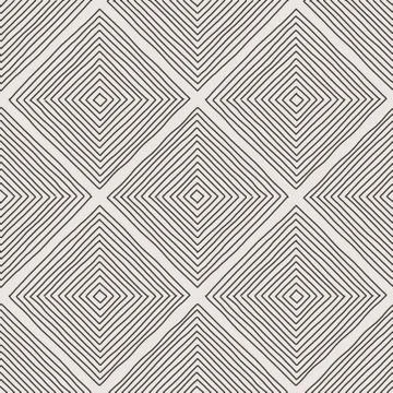 Trendy minimalist seamless pattern with abstract creative hand drawn composit Illustrazione stock