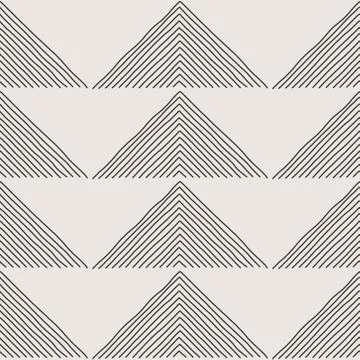 Trendy minimalist seamless pattern with abstract creative hand drawn composit Illustrazione stock