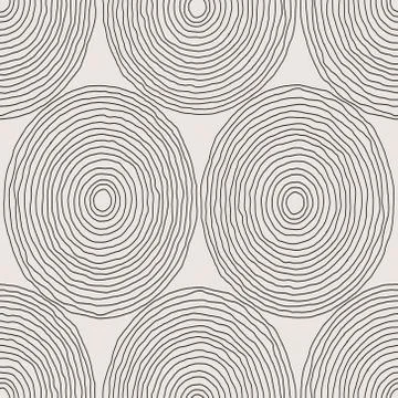 Trendy minimalist seamless pattern with abstract creative hand drawn composit Illustrazione stock