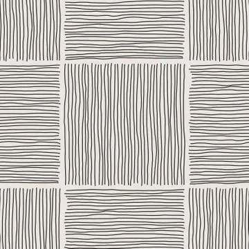 Trendy minimalist seamless pattern with abstract creative hand drawn composition 스톡 일러스트