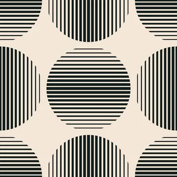 Trendy minimalist seamless pattern with abstract creative geometric composition 스톡 일러스트
