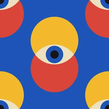 Trendy minimalist seamless pattern with abstract creative geometric composition 스톡 일러스트