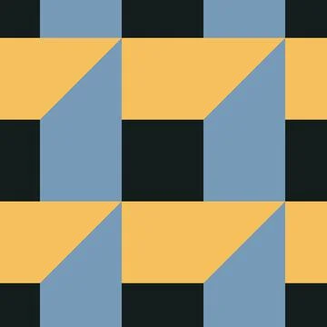 Trendy minimalist seamless pattern with abstract creative geometric composition Stock-Illustration
