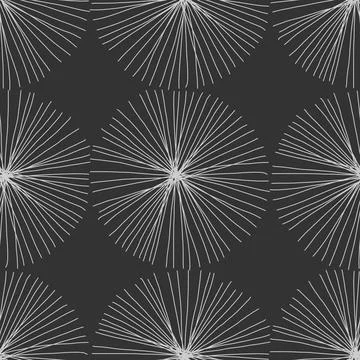 Trendy minimalist seamless pattern with abstract creative hand drawn composition Illustrazione stock