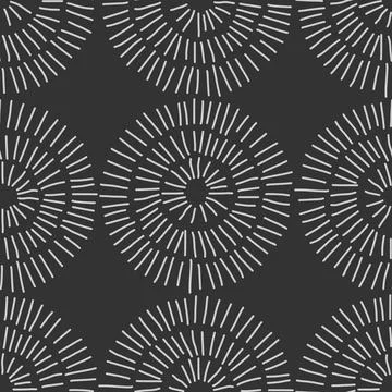 Trendy minimalist seamless pattern with abstract creative hand drawn composition 스톡 일러스트