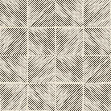 Trendy minimalist seamless pattern with abstract creative hand drawn composition Illustrazione stock