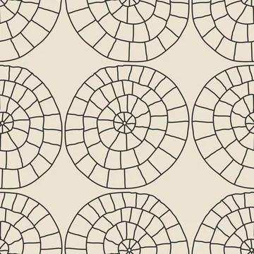 Trendy minimalist seamless pattern with abstract creative hand drawn composition 스톡 일러스트