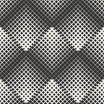 Trendy minimalist seamless pattern with abstract creative geometric composition Illustrazione stock