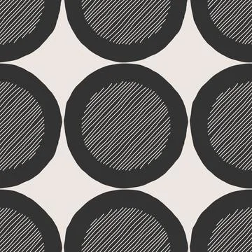 Trendy minimalist seamless pattern with abstract creative hand drawn composition 스톡 일러스트