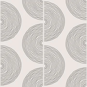 Trendy minimalist seamless pattern with abstract creative hand drawn composition 스톡 일러스트
