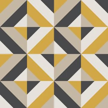 Trendy minimalist seamless pattern with abstract creative geometric composition Stock-Illustration