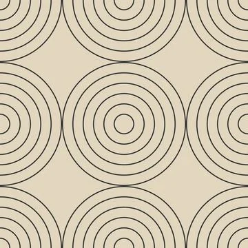 Trendy minimalist seamless pattern with abstract creative geometric composition Stock Illustration