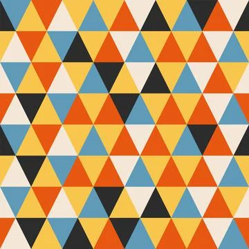 Trendy minimalist seamless pattern with abstract creative geometric composition Illustrazione stock