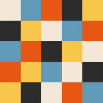 Trendy minimalist seamless pattern with abstract creative geometric composition Stock Illustration