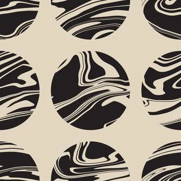 Trendy minimalist seamless pattern with abstract creative geometric composition Illustrazione stock