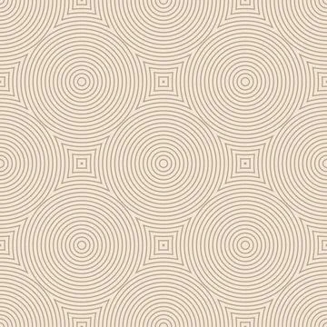 Trendy minimalist seamless pattern with abstract creative geometric composition Illustrazione stock