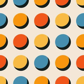 Trendy minimalist seamless pattern with abstract creative geometric composition Illustrazione stock