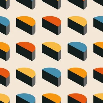 Trendy minimalist seamless pattern with abstract creative geometric composition 스톡 일러스트