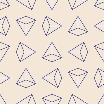 Trendy minimalist seamless pattern with abstract creative geometric composition Stock Illustration