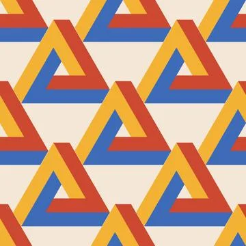 Trendy minimalist seamless pattern with abstract creative geometric composition Illustrazione stock