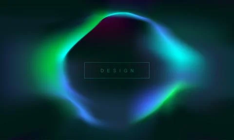 Trendy minimalistic fluid blurred gradient background. colourful abstract l.. Stock Illustration