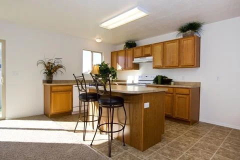 Trendy Modern Kitchen Stock Photos