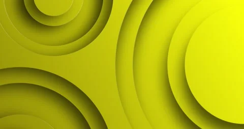 Trendy motion graphics background. 3d circular shape yellow animated motion.. Stock Footage 224699538