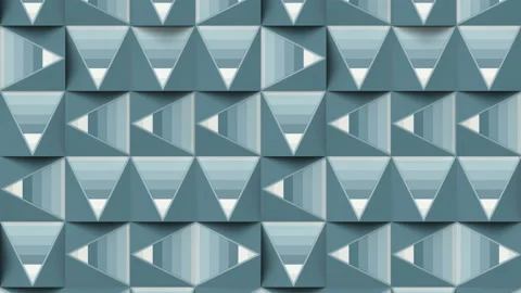 Trendy moving pattern of randomly spaced triangles. 3d rendering loop animation Stock Footage 157537647
