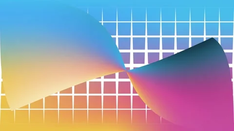 Trendy multicolored animation with abstract gradient background and blocks Stock Footage 130849746