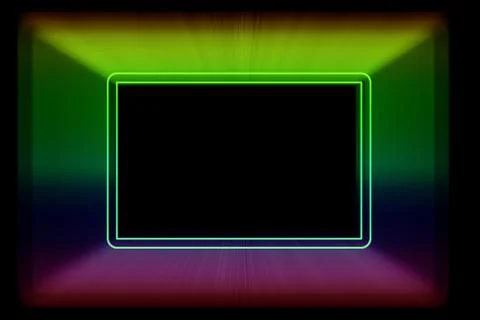 Trendy Neon Frame Illustration