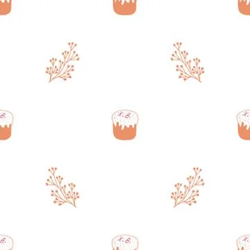 Trendy pattern for decoration design. Easter background. Stock Illustration